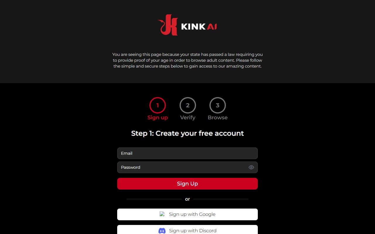 Kink AI screenshot